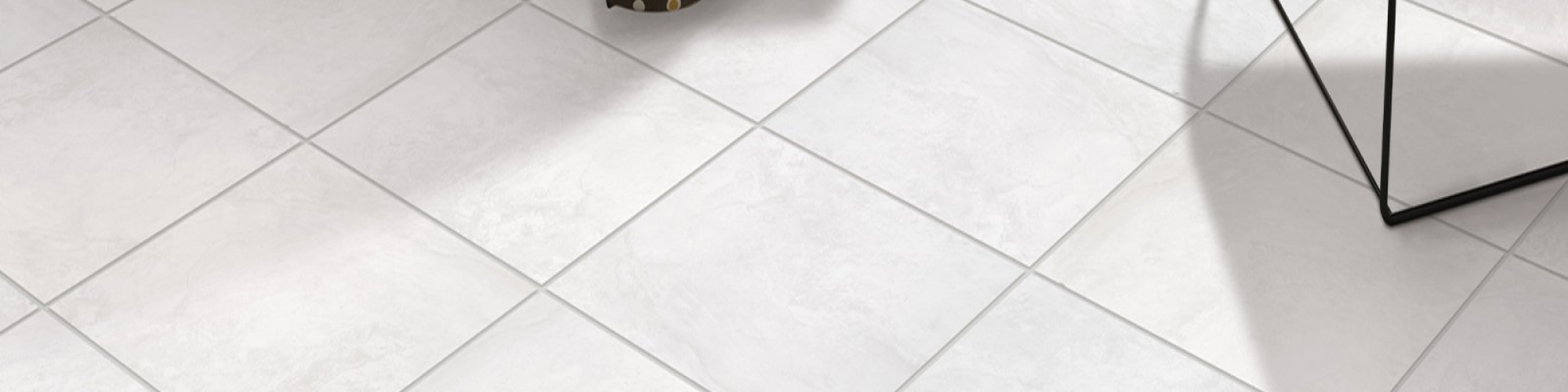 White tile flooring