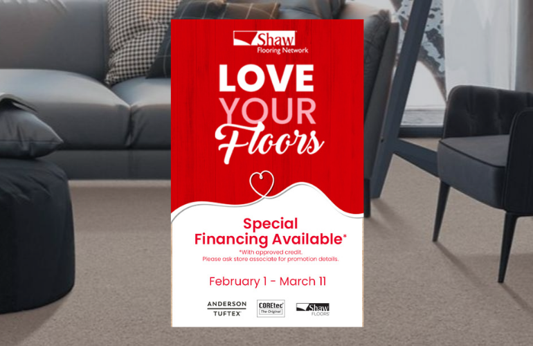 Special Financing with Shaw at Martin&#x27;s Floor Covering